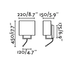 Applique Camera Da Letto-Selezionato da Mazzolaluce Applique per comodino camera da letto due luci con interruttore