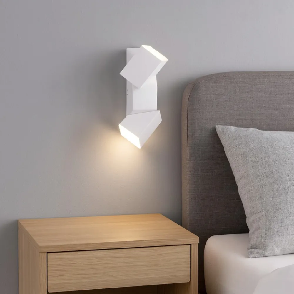 Applique Camera Da Letto-Selezionato da Mazzolaluce Applique per comodino camera da letto bianca due luci orientabili