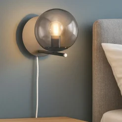 Applique Camera Da Letto-Selezionato da Mazzolaluce Applique per comodino camera da letto antracite opaco