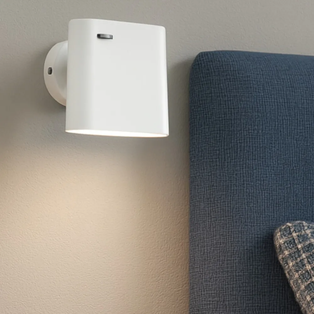 Applique Camera Da Letto-Selezionato da Mazzolaluce Applique per comodino camera da letto bianco 6w 2700k orientabile