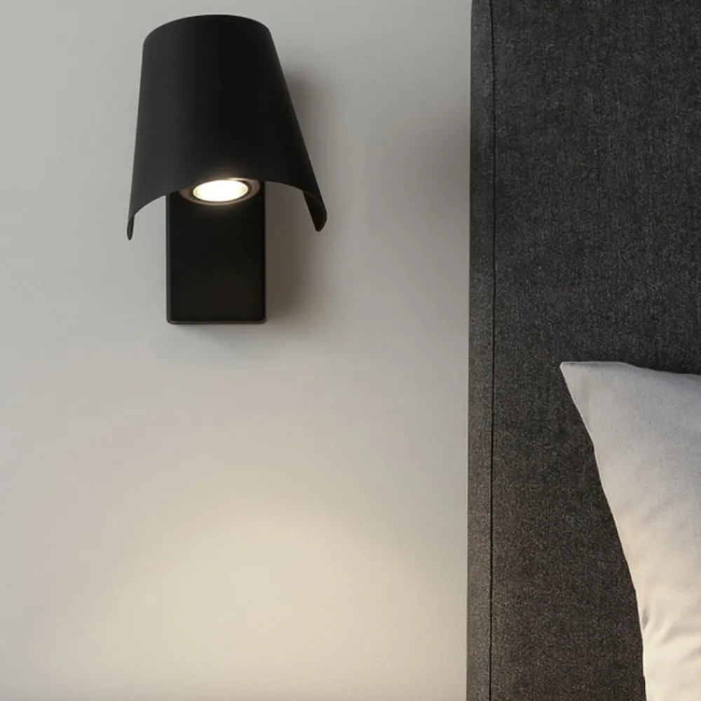 Applique Camera Da Letto-Selezionato da Mazzolaluce Applique per comodino camera da letto nero orientabile da lettura