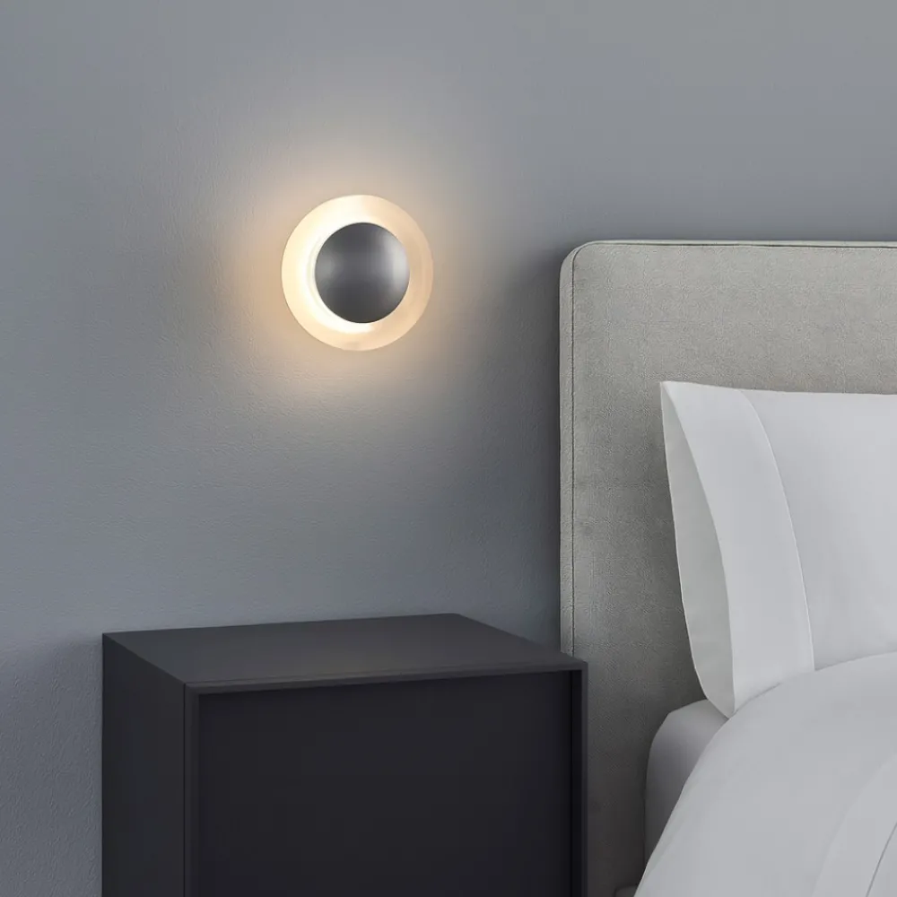 Applique Camera Da Letto-Selezionato da Mazzolaluce Applique per comodino grigio disco per camera da letto moderna