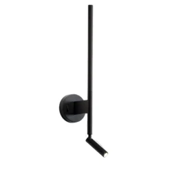 Applique Camera Da Letto-Perenz Illuminazione Applique per comodino ramon nero 2 luci led