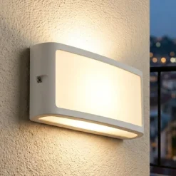 Applique Da Esterno-Selezionato da Mazzolaluce Applique per esterni bianca moderna led 3000k ip65