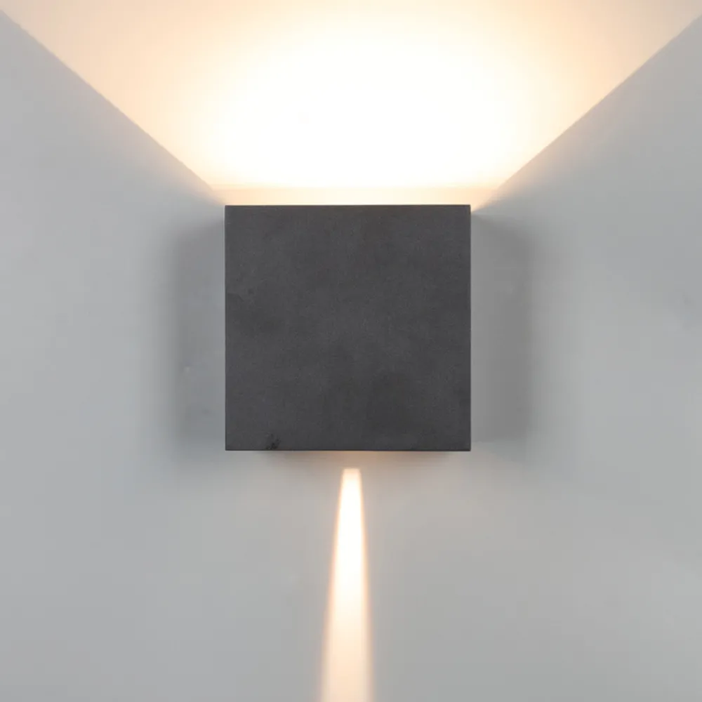 Applique Da Esterno-Selezionato da Mazzolaluce Applique per esterni led 20w 4000k cubo xl nero moderna
