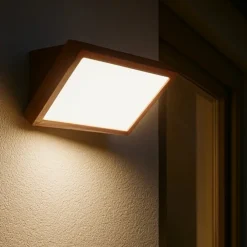 Applique Da Esterno-Selezionato da Mazzolaluce Applique per esterni marrone moderna led 20w 2700k 3300k 4000k
