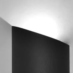 Applique Da Esterno-Selezionato da Mazzolaluce Applique per esterni moderna nero led 10w 3000k ip54 fp