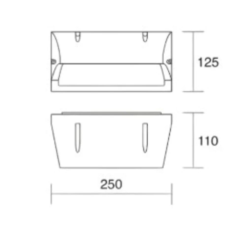 Applique Da Esterno-IsyLuce Applique per esterni moderni antracite elba