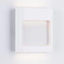 Applique Da Esterno-Selezionato da Mazzolaluce Applique per esterni moderno bianco quadrato led 9w 3000k