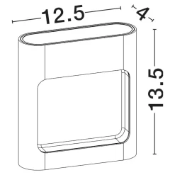 Applique Da Esterno-Selezionato da Mazzolaluce Applique per esterni moderno bianco quadrato led 9w 3000k