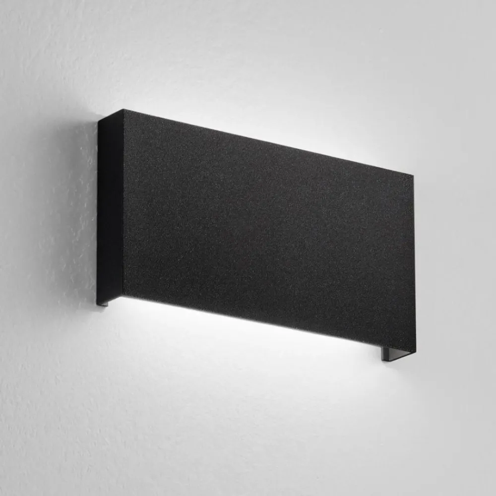 Applique Da Esterno-Affralux Applique per esterni wally nero 20w 3000k 4000k moderna