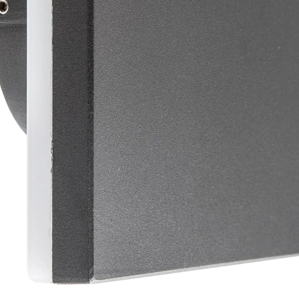 Applique Da Esterno-Selezionato da Mazzolaluce Applique per esterno antracite quadrato led 9,6w 3000k
