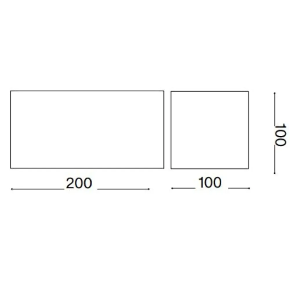 Applique Da Esterno-Ideal Lux Applique per esterno atom ap d20 nera led 3000k ip54
