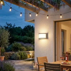 Applique Da Esterno-Selezionato da Mazzolaluce Applique per esterno balcone moderno led 4000k grafite ip65