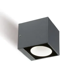 Applique Da Esterno-Selezionato da Mazzolaluce Applique per esterno balcone cubo grafite biemissione led 12w 4000k