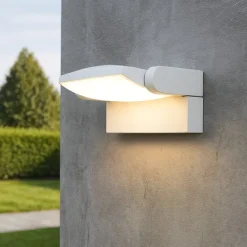 Applique Da Esterno-Selezionato da Mazzolaluce Applique per esterno bianco parabola girevole led 12w 3000k