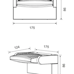 Applique Da Esterno-Selezionato da Mazzolaluce Applique per esterno bianco parabola girevole led 12w 3000k