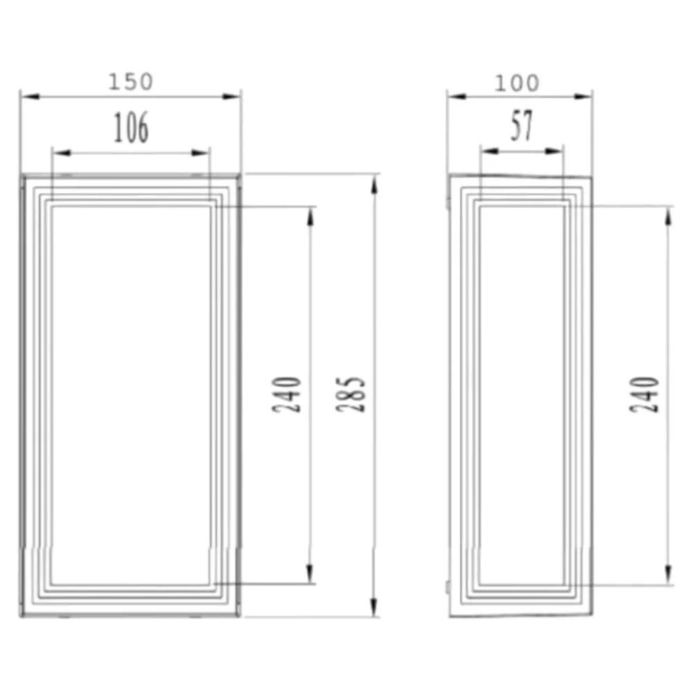 Applique Da Esterno-Selezionato da Mazzolaluce Applique per esterno bianco rettangolare fp