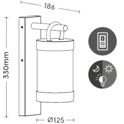 Applique Da Esterno-Selezionato da Mazzolaluce Applique per esterno con effetto legno ip44