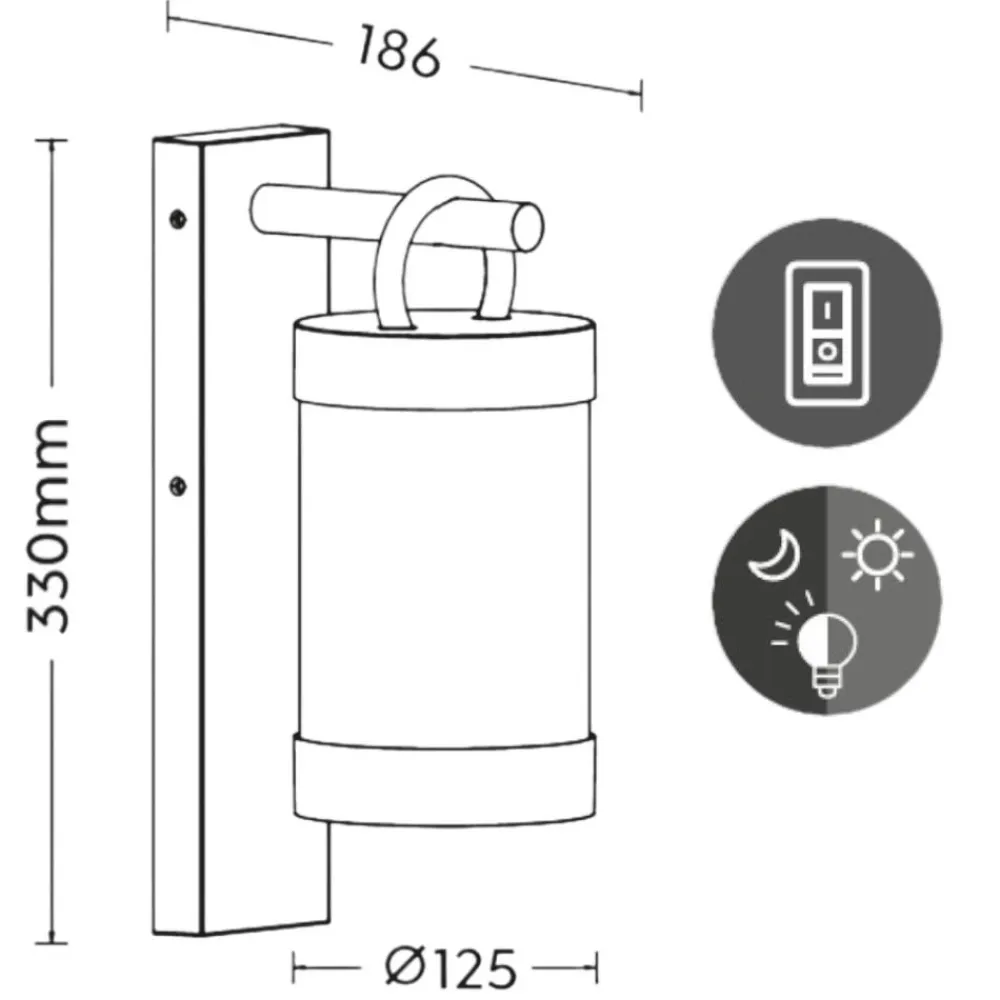 Applique Da Esterno-Selezionato da Mazzolaluce Applique per esterno con effetto legno ip44