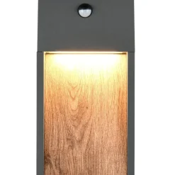 Applique Da Esterno-Selezionato da Mazzolaluce Applique per esterno con sensore di movimento effetto legno led 3000k anti corrosione