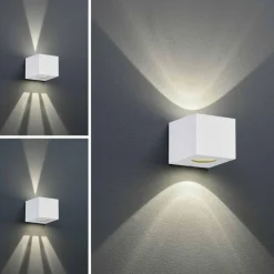 Applique Da Esterno-Selezionato da Mazzolaluce Applique per esterno cubo bianco led 4w 3000k