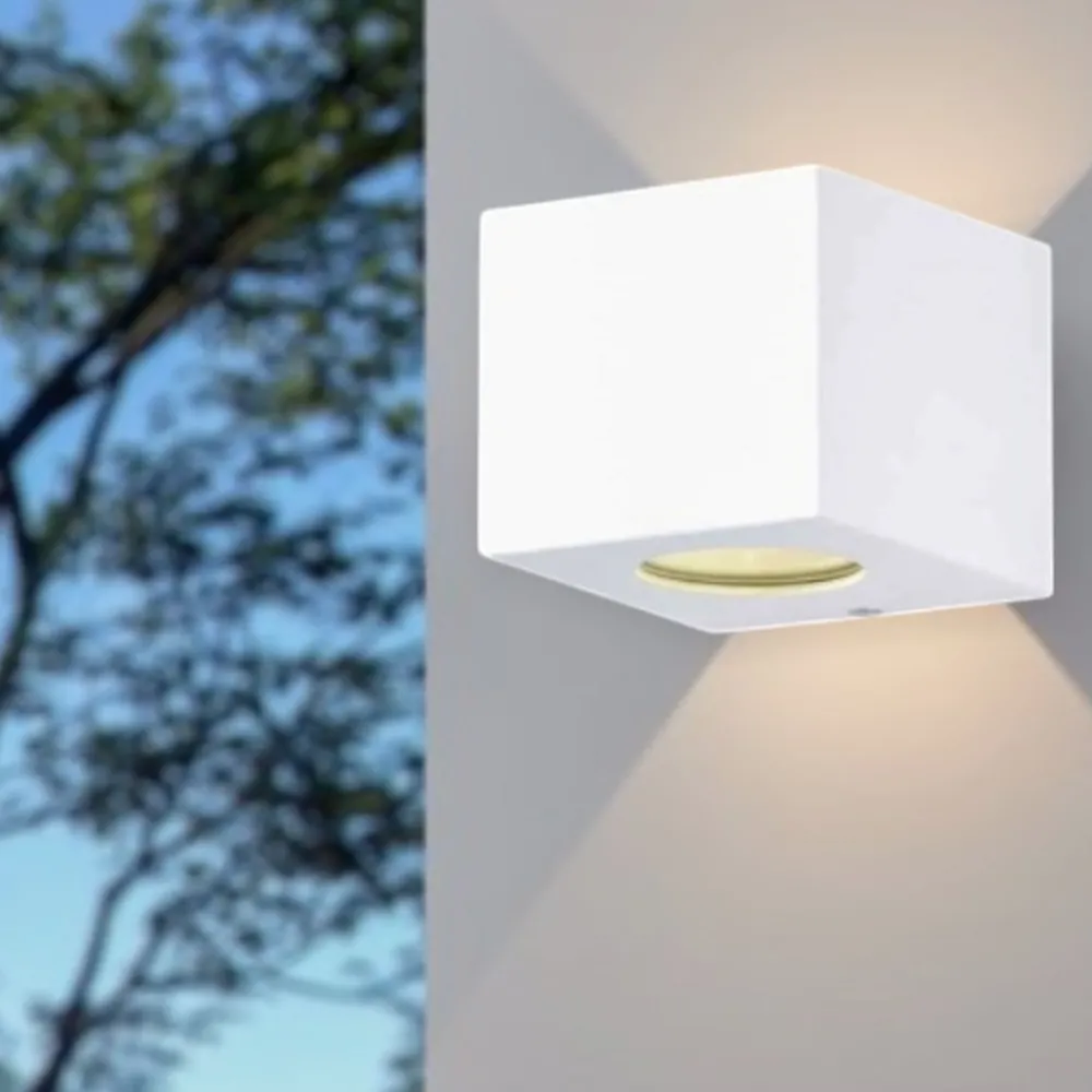 Applique Da Esterno-Selezionato da Mazzolaluce Applique per esterno cubo bianco led 4w 3000k