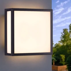Applique Da Esterno-Selezionato da Mazzolaluce Applique per esterno da parete soffitto quadrata 16w 3000k