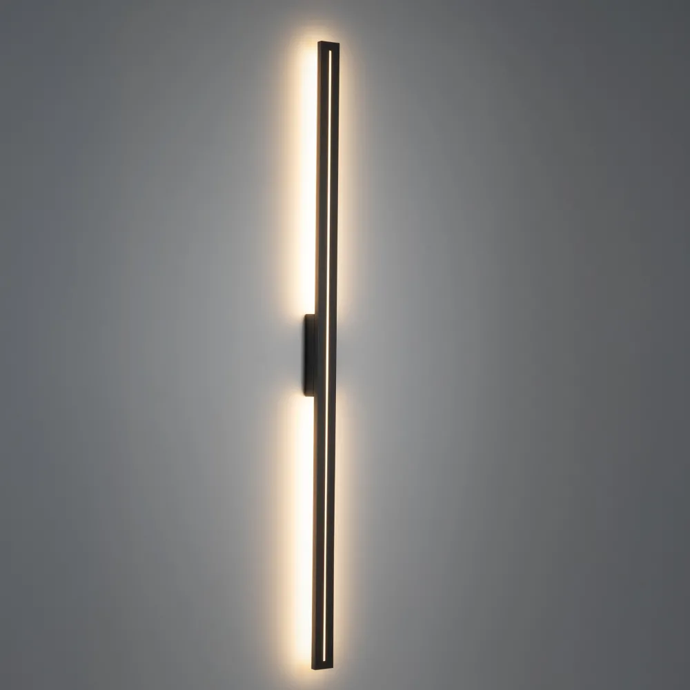 Applique Da Esterno-Selezionato da Mazzolaluce Applique per esterno design moderno grigio lungo 121 cm ip65 led 30w 3000k