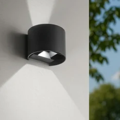Applique Da Esterno-Gea Luce Applique per esterno fascio orientabile ip54 antracite 10w led 3000k