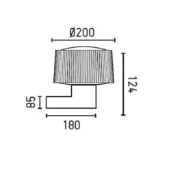 Applique Da Esterno-Selezionato da Mazzolaluce Applique per esterno grigio scuro moderna