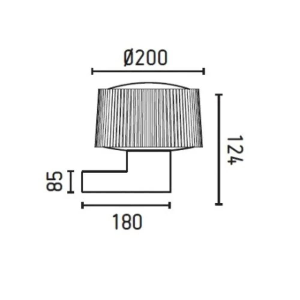 Applique Da Esterno-Selezionato da Mazzolaluce Applique per esterno grigio scuro moderna