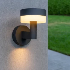 Applique Da Esterno-Selezionato da Mazzolaluce Applique per esterno ip54 anti corrosione led 8w 3000k antracite