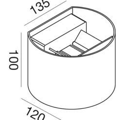 Applique Da Esterno-Gea Luce Applique per esterno ip54 bianca 10w led 4000k