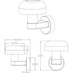 Applique Da Esterno-Selezionato da Mazzolaluce Applique per esterno ip54 h24 cm effetto legno