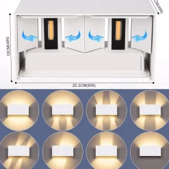 Applique Da Esterno-Selezionato da Mazzolaluce Applique per esterno led 3000k 24w rettangolare bianco