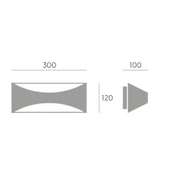 Applique Da Esterno-Selezionato da Mazzolaluce Applique per esterno led 12w 4000k bianca moderna