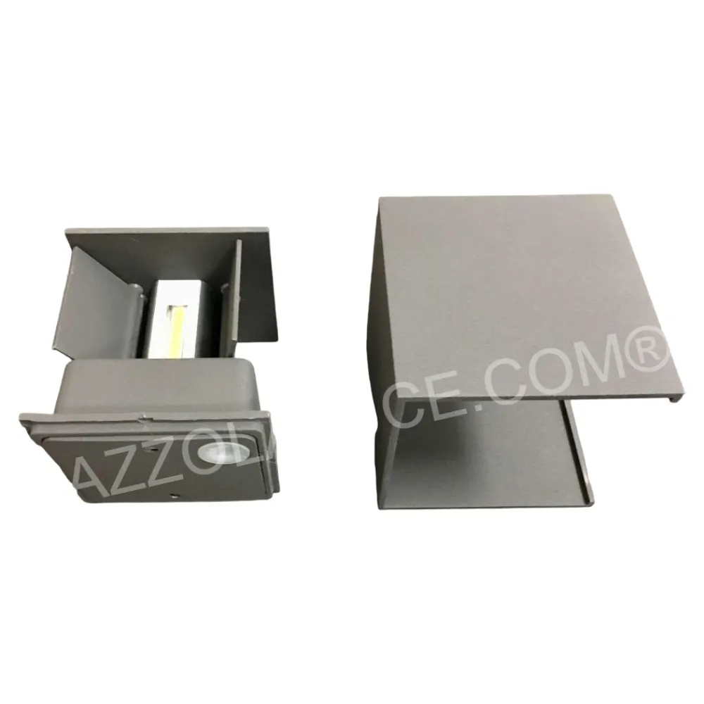 Applique Da Esterno-IsyLuce Applique per esterno led 6w 4000k cubo antracite