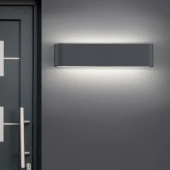 Applique Da Esterno-Selezionato da Mazzolaluce Applique per esterno led 16w 3000k lungo antracite anti corrosione