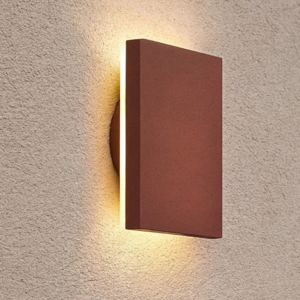 Applique Da Esterno-Selezionato da Mazzolaluce Applique per esterno marrone corten 9,5w 3000k moderna