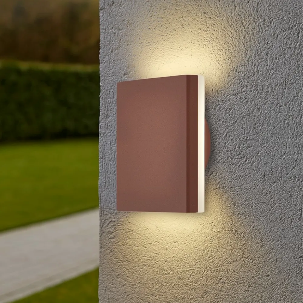 Applique Da Esterno-Selezionato da Mazzolaluce Applique per esterno marrone corten 9,5w 3000k moderna