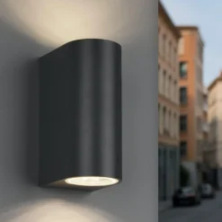 Applique Da Esterno-Selezionato da Mazzolaluce Applique per esterno moderna antracite