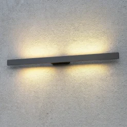 Applique Da Esterno-Selezionato da Mazzolaluce Applique per esterno moderno antracite rettangolare 24w 3000k