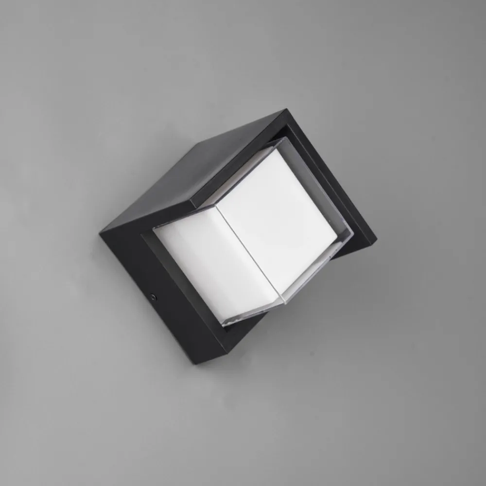 Applique Da Esterno-Selezionato da Mazzolaluce Applique per esterno nero 8w 3000k quadrato anti corrosione