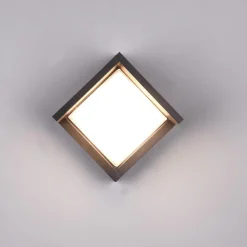 Applique Da Esterno-Selezionato da Mazzolaluce Applique per esterno nero 8w 3000k quadrato anti corrosione