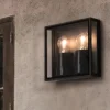 Applique Da Esterno-Selezionato da Mazzolaluce Applique per esterno parete soffitto quadrata antracite