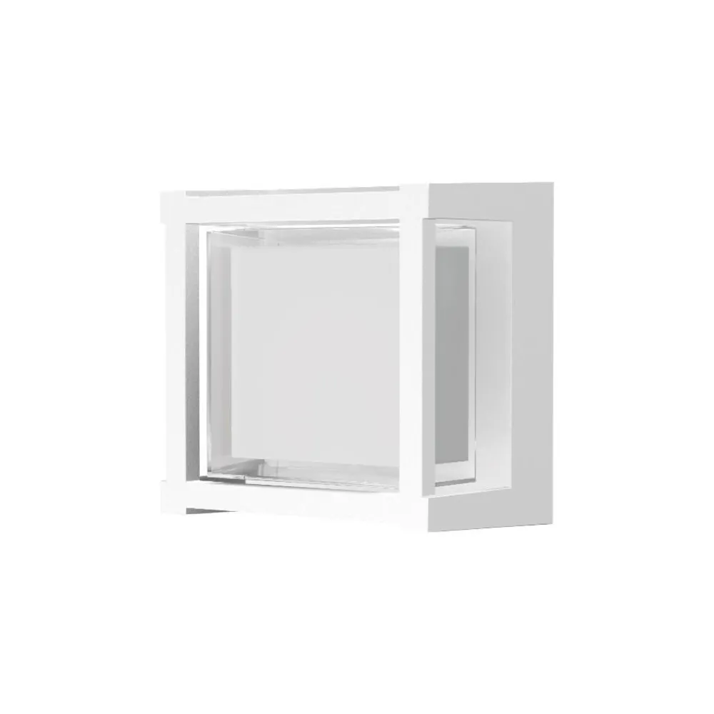Applique Da Esterno-Selezionato da Mazzolaluce Applique per esterno quadrato bianco led 2700k 3300k 4000k