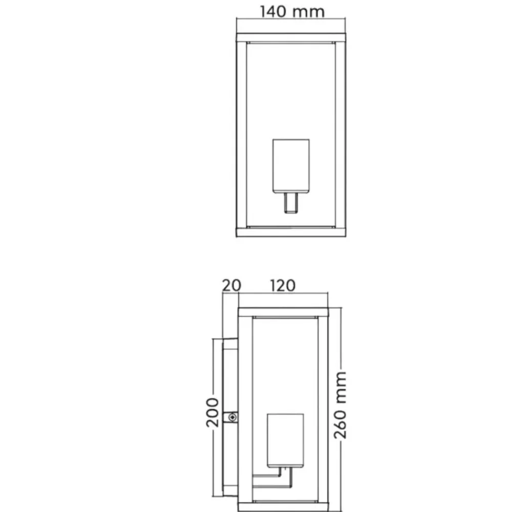 Applique Da Esterno-Selezionato da Mazzolaluce Applique per esterno ruggine alluminio pressofuso vetro trasparente