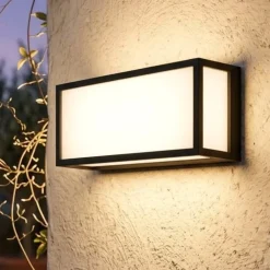 Applique Da Esterno-Top Light Applique per esterno osaka rettangolare nera ip54