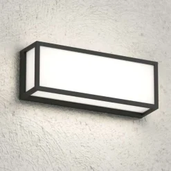Applique Da Esterno-Top Light Applique per esterno osaka rettangolare nera ip54